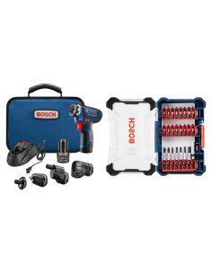 Destornillador eléctrico Bosch 12V Flexiclick + Set 24 piezas