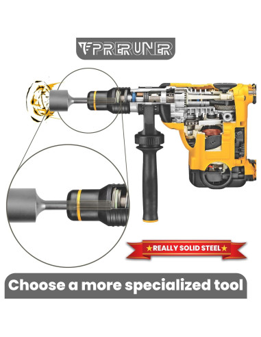 Conductor de Poste T SDS Max Preruner 21.6 cm 2" Diámetro