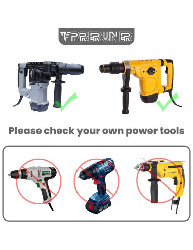 Conductor de Poste T SDS Max Preruner 21.6 cm 2" Diámetro