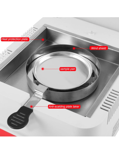 Analizador de Humedad UXILAII 110g 0.001g Pantalla Táctil