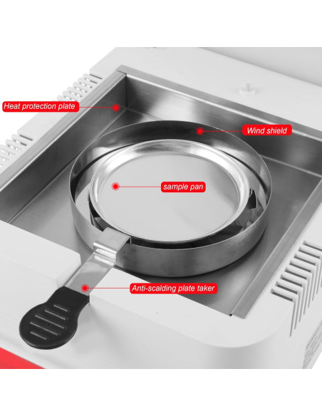 Analizador de Humedad UXILAII 110g 0.001g Pantalla Táctil