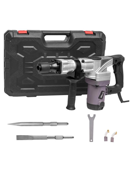 Martillo Demoledor XtremepowerUS 1400W con Cinceles y Maletín