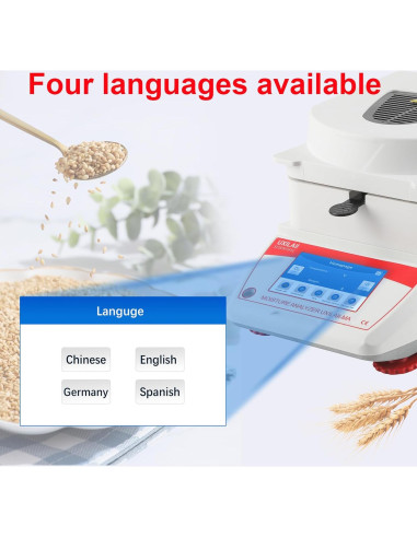 Analizador de Humedad UXILAII 110g 0.001g Pantalla Táctil