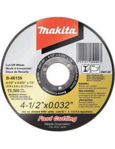 Ruedas de Corte Ultra Fina Makita B-46159-25 25 Pzas 11,43 cm 2