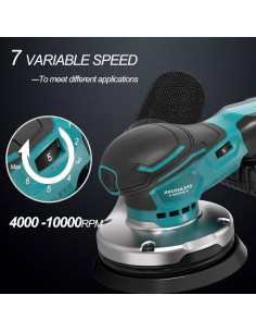 Lijadora Orbital ONEMANA 20V 7 Velocidades 12,7 cm 2