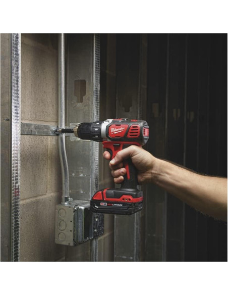 Taladro Eléctrico Inalámbrico Milwaukee M18 18V 500 Nm 1800 RPM