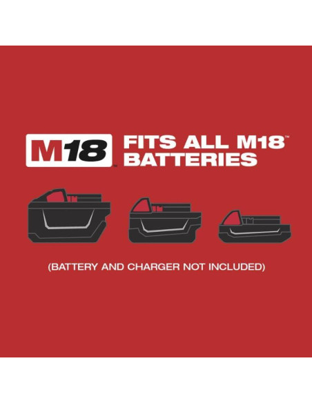 Taladro Eléctrico Inalámbrico Milwaukee M18 18V 500 Nm 1800 RPM