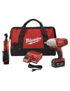 Juego de Llave de Impacto y Rachet Milwaukee M18/M12 12V