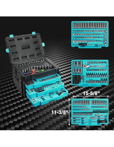 Juego de Herramientas Mecánicas DURATECH 497 Piezas