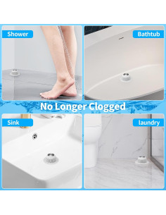 Captador de Cabello para Drenaje Aluvor - Silicona Plegable 11.4 cm 2