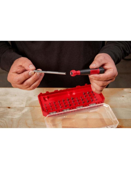 Juego de Destornilladores Milwaukee 39-en-1 Rojo y Negro