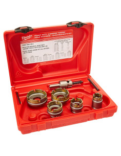 Kit de Placas de Corte Carburo Milwaukee 7 Piezas