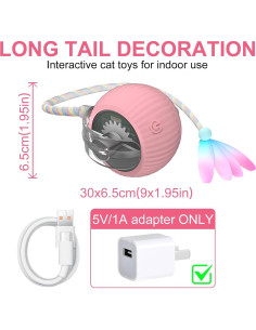 Bola Interactiva para Gatos PETVENTURE BMUS0001 Recargable 2