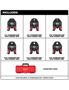 Kit de Mandíbula ACR Storekid para Crimpado Milwaukee M18 6.35-22.23mm 2