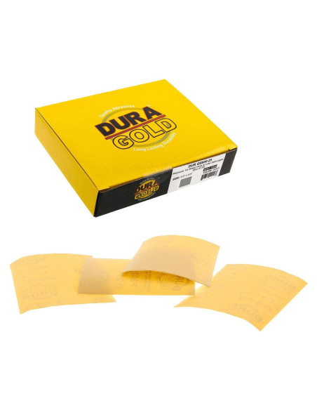 Papel de Lija Dura-Gold Premium 800 Granos 25 Hojas 11x14 cm