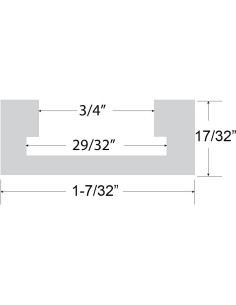 Carril de Inglete de Aluminio Peachtree 81.28 cm 2