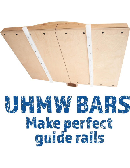 Barra UHMW 1.9cm x 0.95cm x 121.9cm para Plantillas