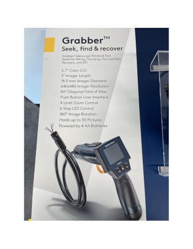 Herramienta de Recogida Inspectron 4 Garras 94cm con Cámara