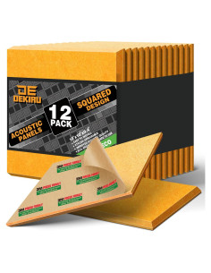 Paneles Acústicos DEKIRU Absorbentes de Sonido 12 Piezas Amarillo