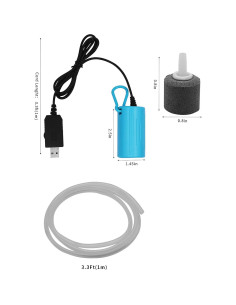 Bomba de Aire USB Saim 9320 para Acuario y Pesca - Silenciosa 2