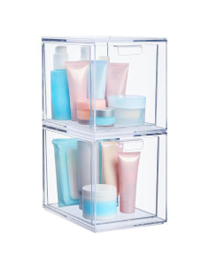 Organizador Apilable STORi 2 Piezas Plástico Transparente