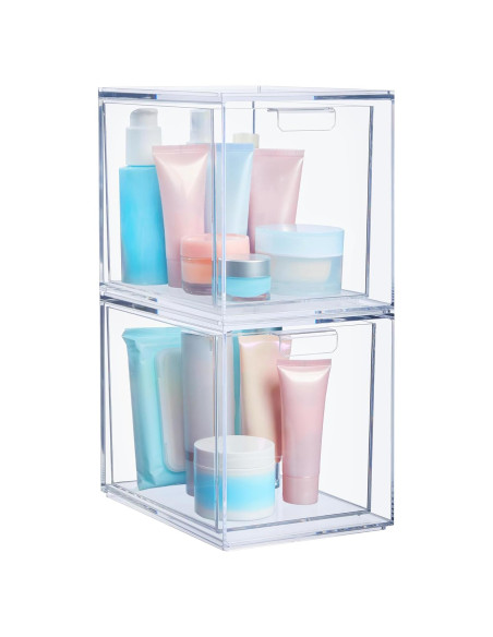 Organizador Apilable STORi 2 Piezas Plástico Transparente