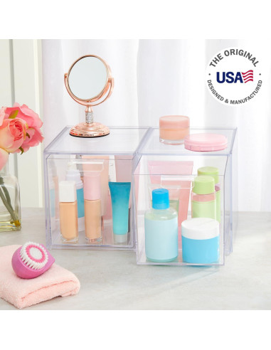 Organizador Apilable STORi 2 Piezas Plástico Transparente