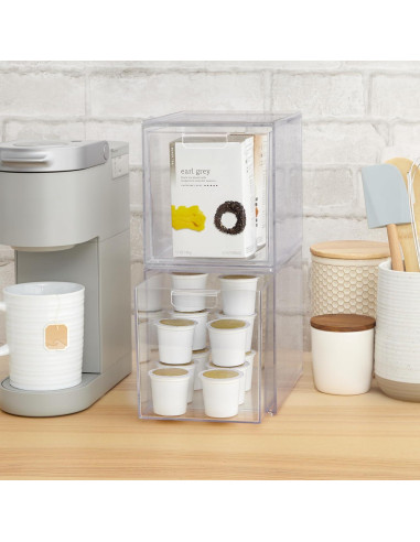 Organizador Apilable STORi 2 Piezas Plástico Transparente