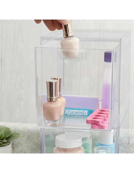 Organizador Apilable STORi 2 Piezas Plástico Transparente