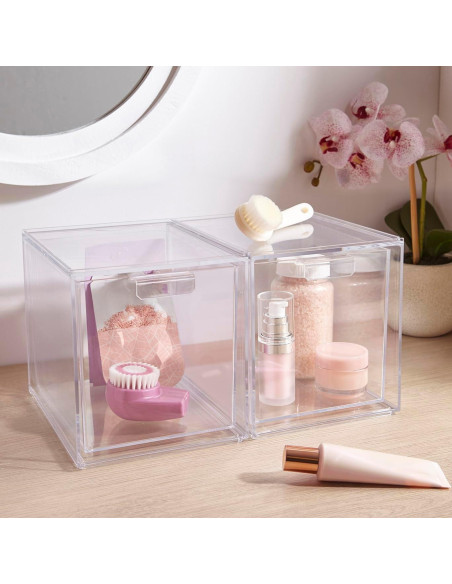 Organizador Apilable STORi 2 Piezas Plástico Transparente