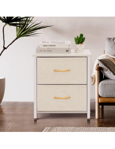 Unidad de Almacenamiento AZL1 Marfil 2 Cajones 50x45 cm 2