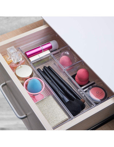 Organizador de Cajones DCA 14 Piezas Plástico Transparente