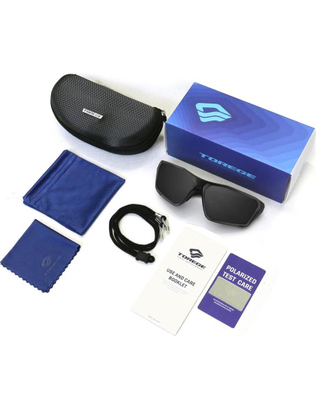 Gafas de sol deportivas polarizadas TOREGE para hombres y mujeres