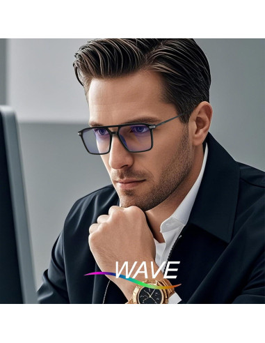Gafas bloqueadoras de luz azul WAVE B04 con montura de metal
