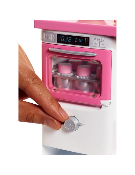 Barbie Juego de Chef Pastelería con Horno y Accesorios