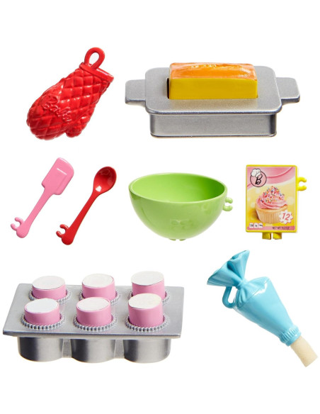 Barbie Juego de Chef Pastelería con Horno y Accesorios