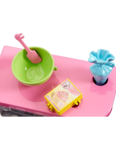 Barbie Juego de Chef Pastelería con Horno y Accesorios