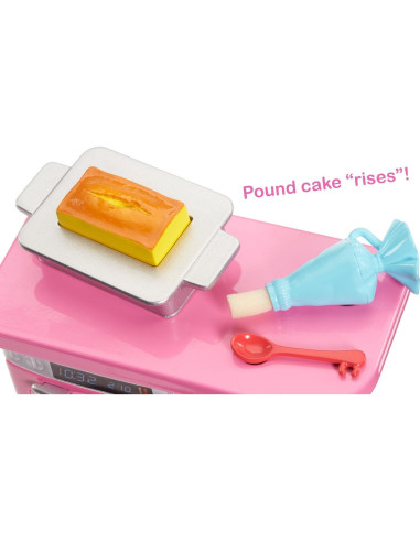 Barbie Juego de Chef Pastelería con Horno y Accesorios
