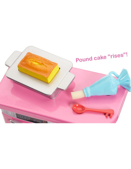 Barbie Juego de Chef Pastelería con Horno y Accesorios