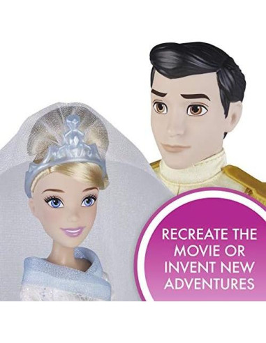 Set 2 Muñecas Cenicienta y Príncipe Encantador Hasbro