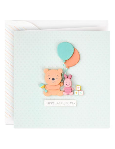 Tarjeta de Fiesta de Bebé Hallmark Disney Winnie Pooh 14.6x20.9cm