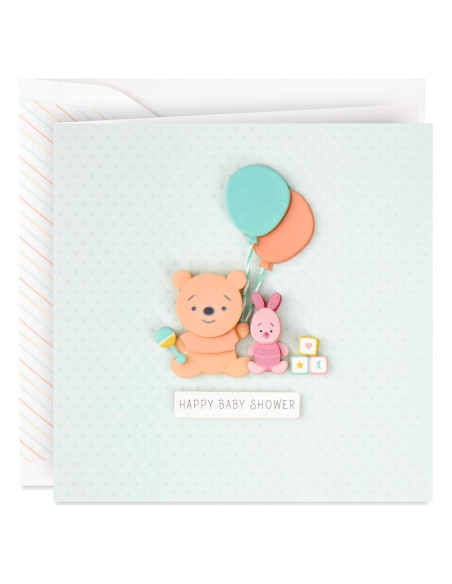 Tarjeta de Fiesta de Bebé Hallmark Disney Winnie Pooh 14.6x20.9cm