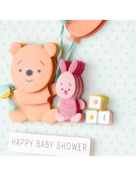 Tarjeta de Fiesta de Bebé Hallmark Disney Winnie Pooh 14.6x20.9cm