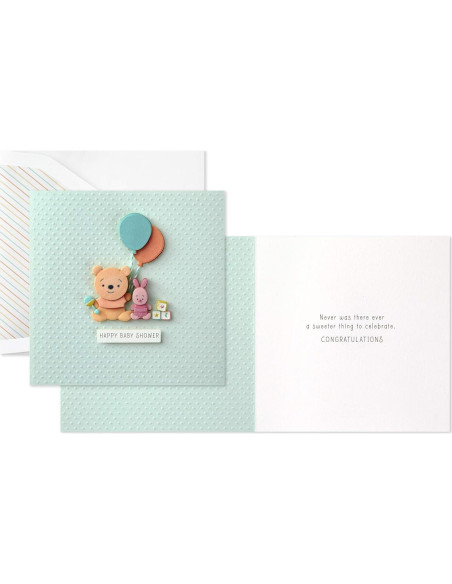 Tarjeta de Fiesta de Bebé Hallmark Disney Winnie Pooh 14.6x20.9cm