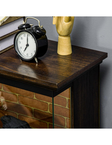 Chimenea Eléctrica HOMCOM 1400W con Control Remoto y Llama 3D