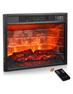 Chimenea Eléctrica BOSHIRO 58 cm Ladrillos Rojos Control Remoto