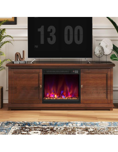 COSTWAY Chimenea Eléctrica 49.1cm Multicolor 1500W 2