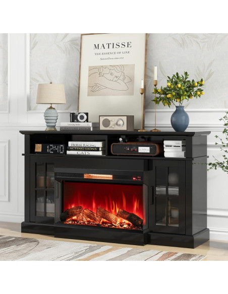 Chimenea Eléctrica SIMOE 91.4 cm 3 Lados Control Remoto