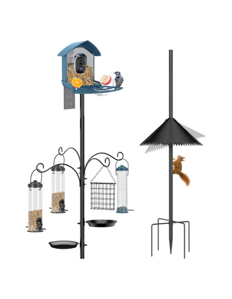 Poste para Comederos de Aves JarryStart 234 cm con Baffle