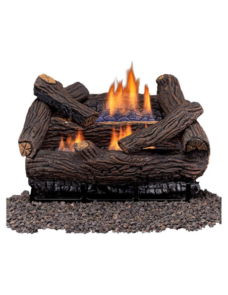 Conjunto de troncos Duluth Forge 18" gas sin ventilación 30000 BTU